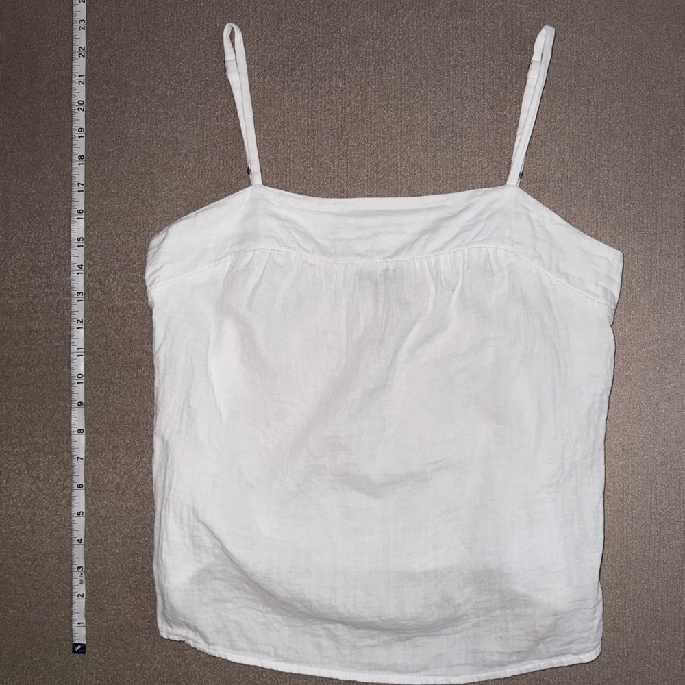 DREW White Camisole Top (spaghetti strap)